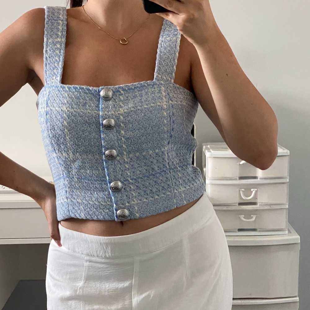 *BNWT* INTERMIX | Tweed Tank Top